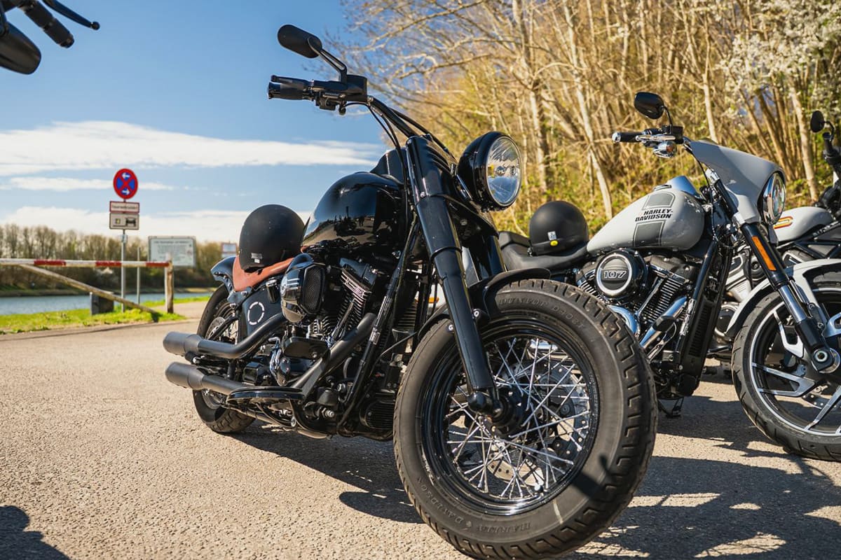 Harley Davidson Chopper Verleih Kiel Softail Slim